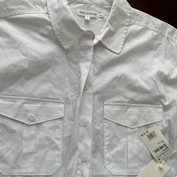 NEW GOOD AMERICAN White women  Shirt size 1 - Picture 4 of 8